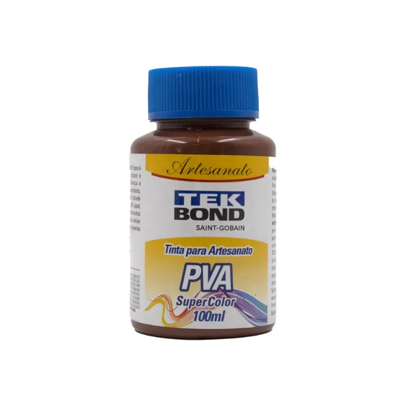 Tinta Para Artesanato Pva 100Ml Tekbond 074Tb - Chocolate