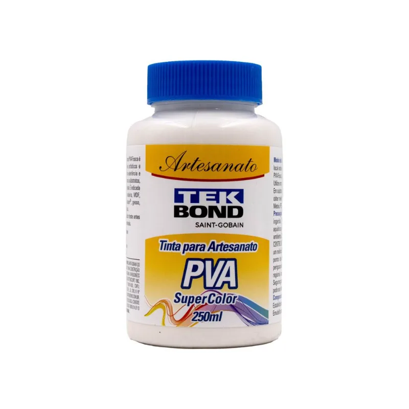 Tinta Para Artesanato Pva 250Ml Tekbond 079Tb - Branco