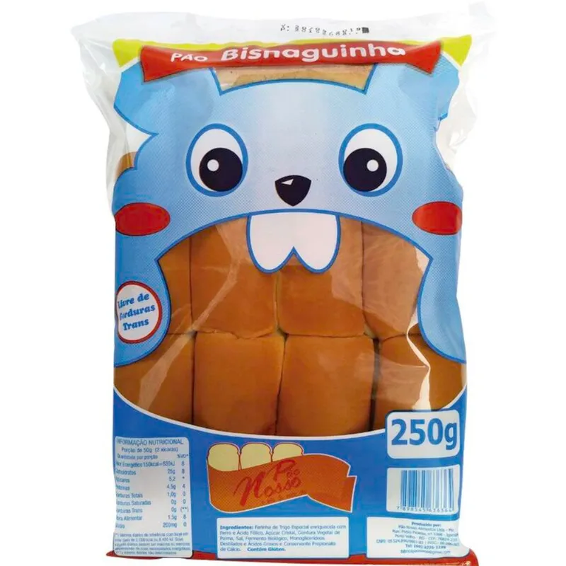 Bisnaguinha Pão Nosso 250g