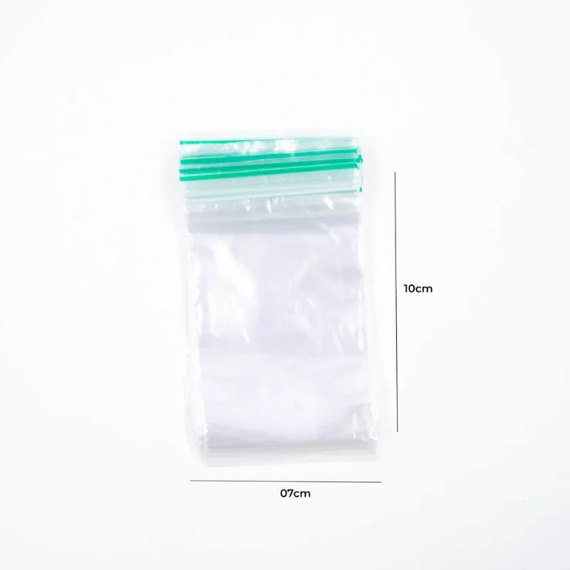 Saco Zip Lock Hermético Nº3 07X10cm Com 100 Unidades Unica