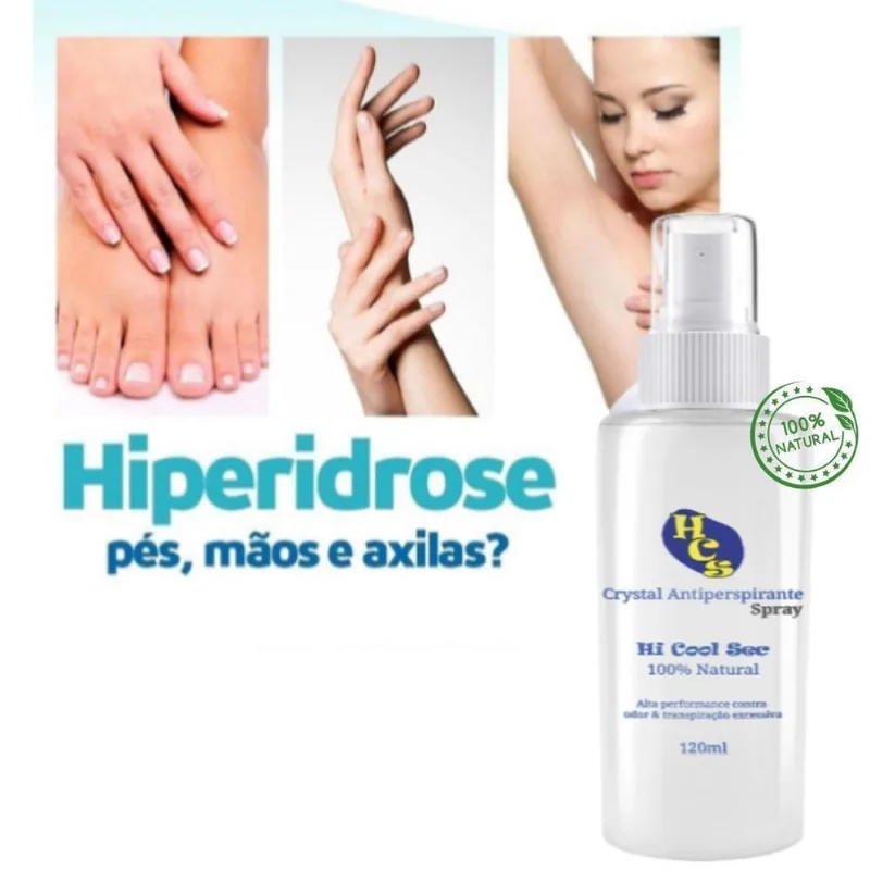 Antitranspirante Hi Cool Sec Para Hiperidrose Suor Excessivo