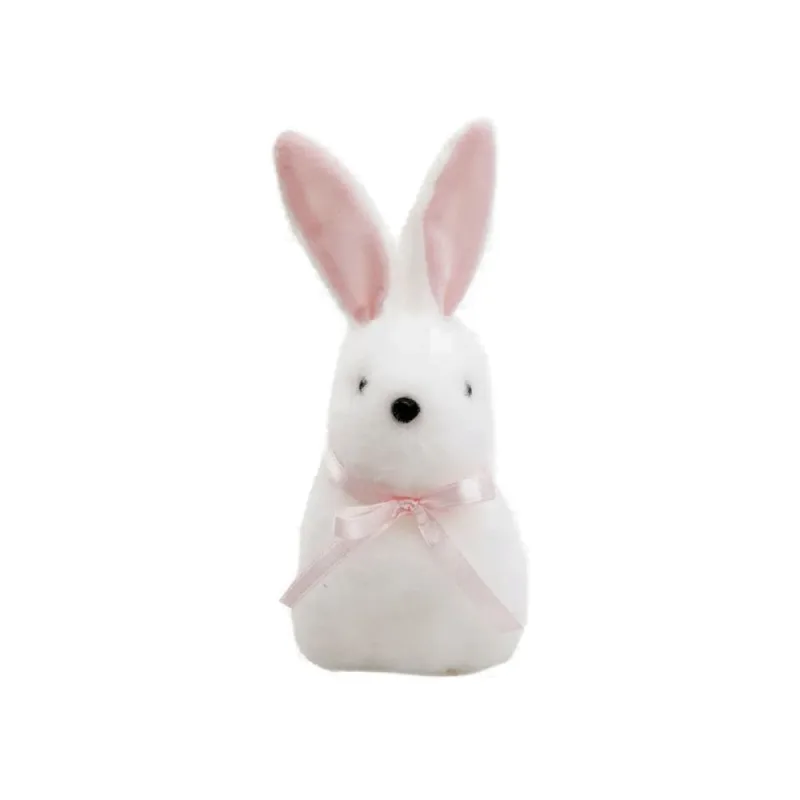 Coelhinho Pelucia Branco Algodao Doce 15cm - Cromus - Pascoa