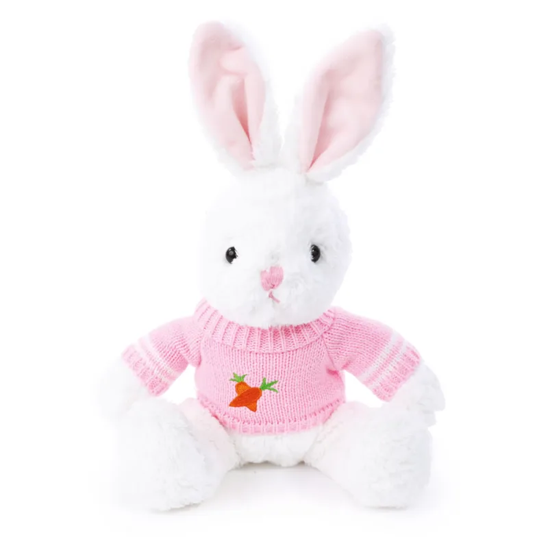COELHO PASCOA PELUCIA C/ SUETER ROSA E BRANCO - Cromus - Pascoa