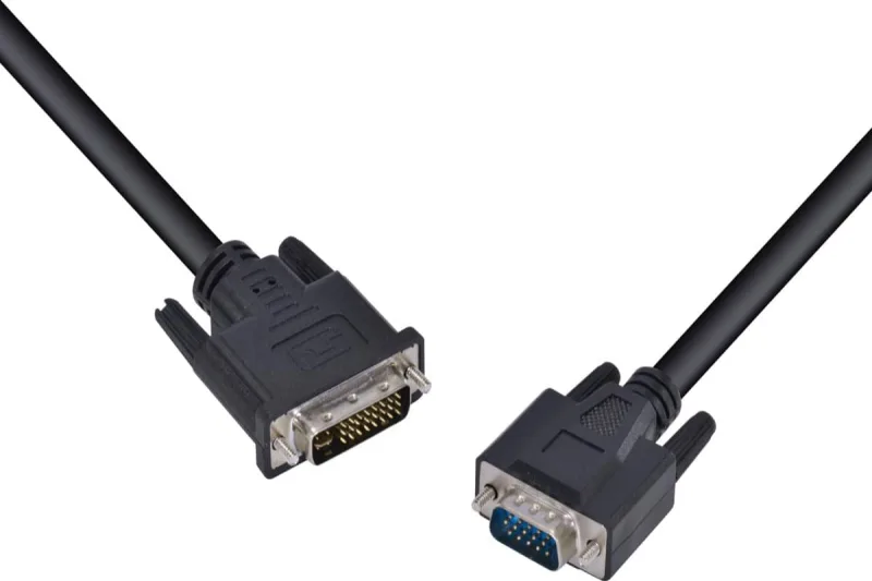 Cabo DVI I 24+5 Pinos x VGA 15 Pinos Vinik 2m - VINIK - Informática