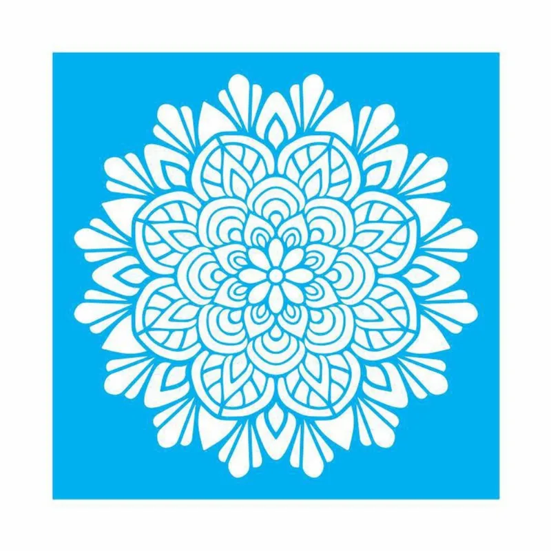 Stencil Tamako Mandala - 30X30Cm - Ref 9513