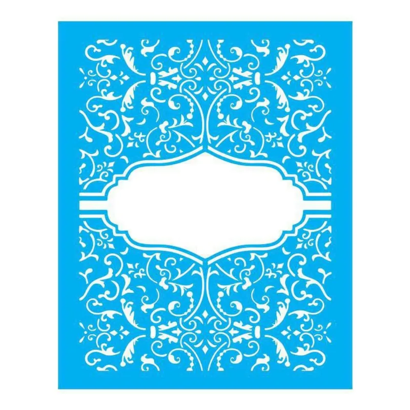 Stencil Tamako Placa Arabesco - 20X25Cm - Ref B209