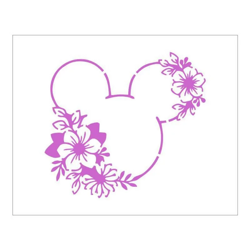 Stencil Tamako Floral - 20X25Cm - Ref B262