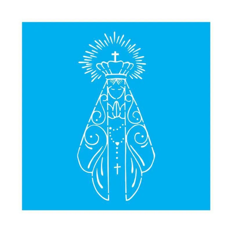 Stencil Tamako Nossa Senhora - 30X30Cm - Ref D140