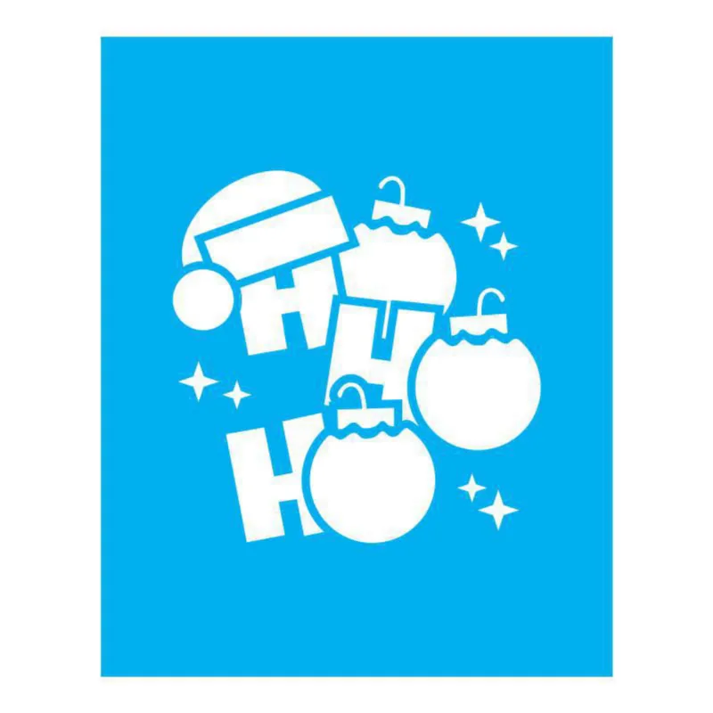 Stencil Tamako Ho Ho Ho - 20X25Cm - Ref B629