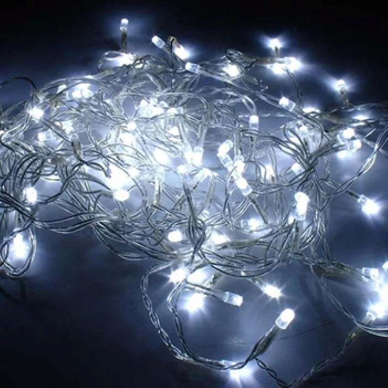 Cascata Pisca Pisca Led Branca 100 Lampadas Natal