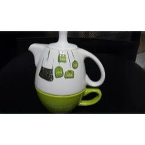 Caneca Com Bule Porcelana Artes Zu - ARTESZU - Bazar