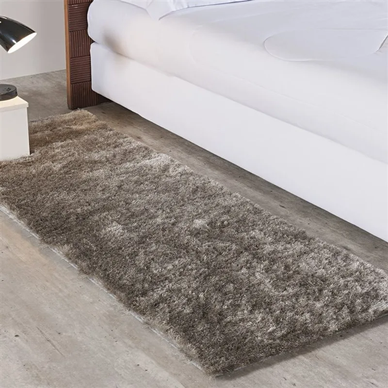 TAPETE SILK SHAGGY 0,60 X 1,80 PRATA