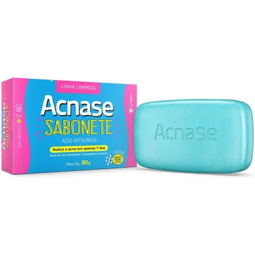Acnase Clean Sabonete Bar Antia X 80gr - ACNASE