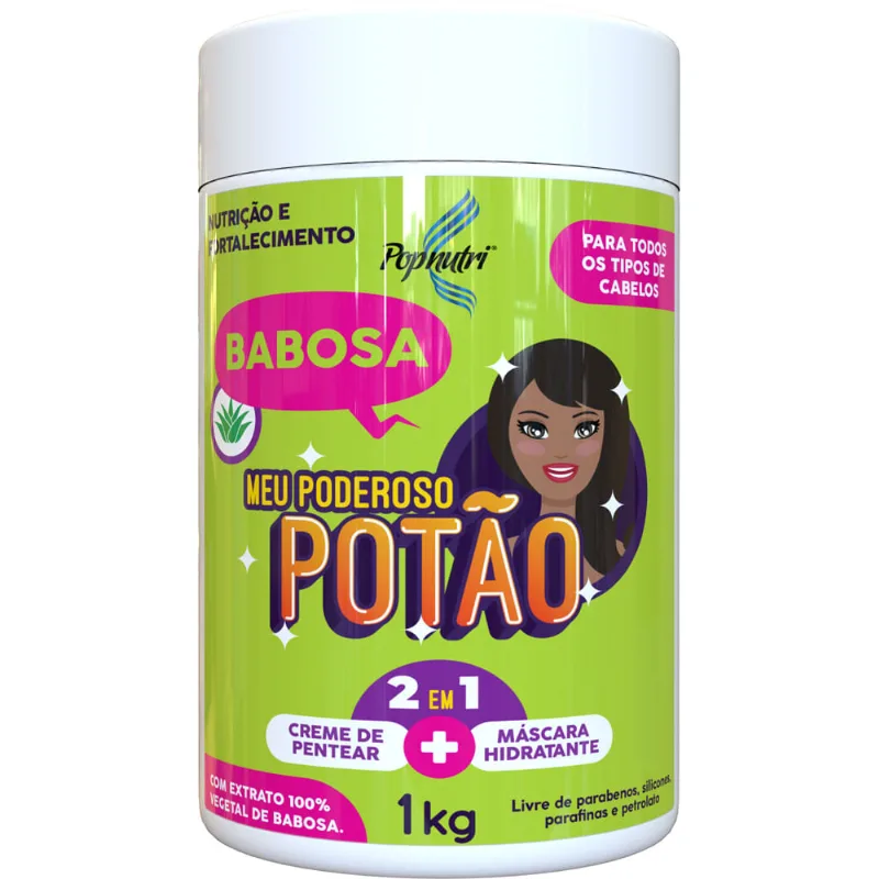 Creme de Tratamento Popnutri 2 em 1 Babosa 1kg