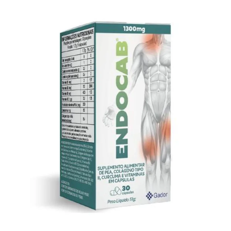 Suplemento Alimentar Endocab 1300mg - 30 Cápsulas