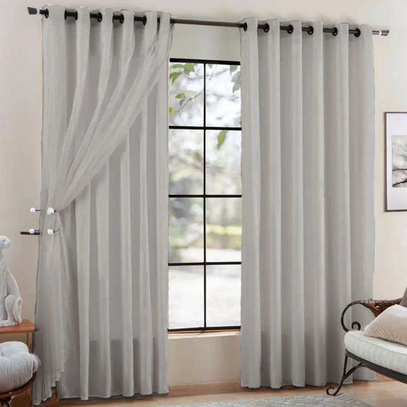 CORTINA ROMA 2,80 X 1,80 CINZA/UNICO