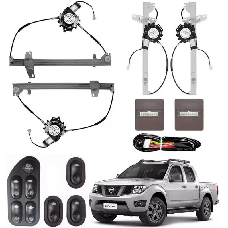 Kit Vidro Eletrico Nissan Frontier 4p Completo Sensorizado