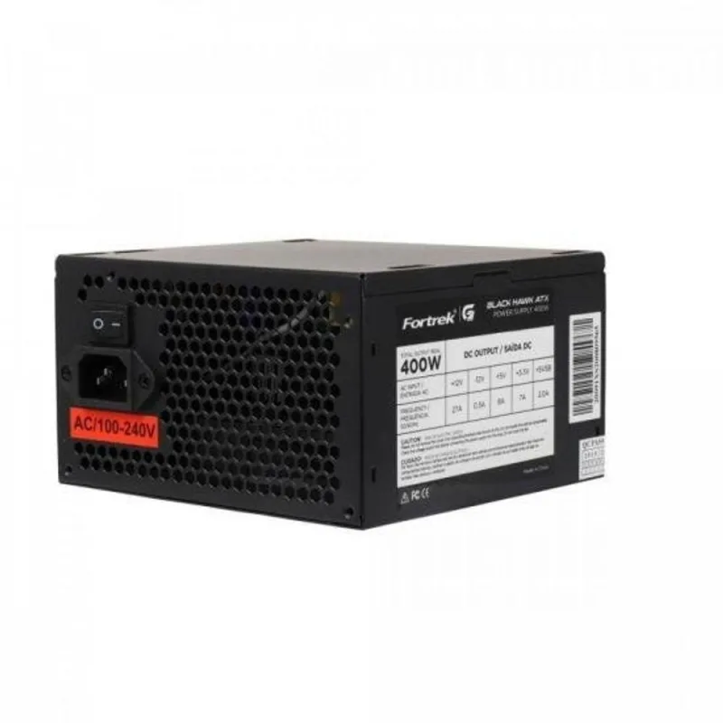 Fonte Atx 400w 80 Plus White Fortrek Black Hawk - Fortrek - Agro