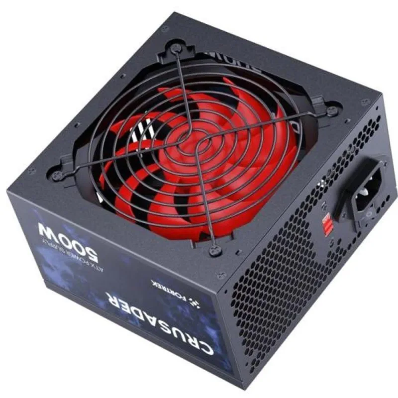 Fonte de Alimentação ATX Gamer Crusader 500W [F002] com Potência Nominal 500W Preto Fortrek - Fortrek - Informática