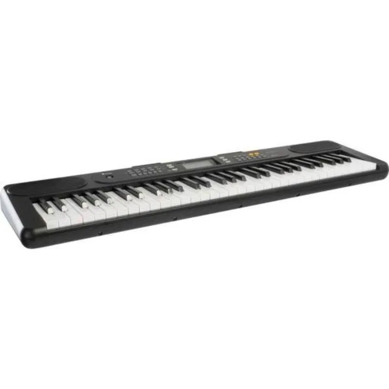 Teclado Musical HE-300 Estudante com 61 Teclas Estilo Piano e 300 Timbres Preto Harmonics