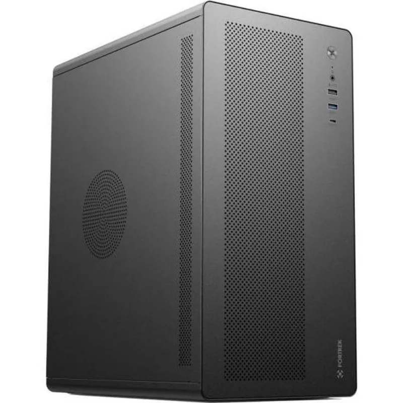 Gabinete Office Go22 Premium para Micro ATX e Mini ITX com Design Compacto e Elegante Preto