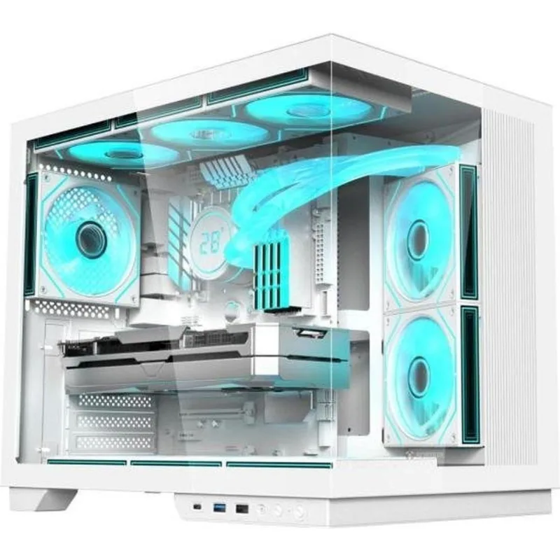 Gabinete Gamer Fortrek Clarity Max Branco