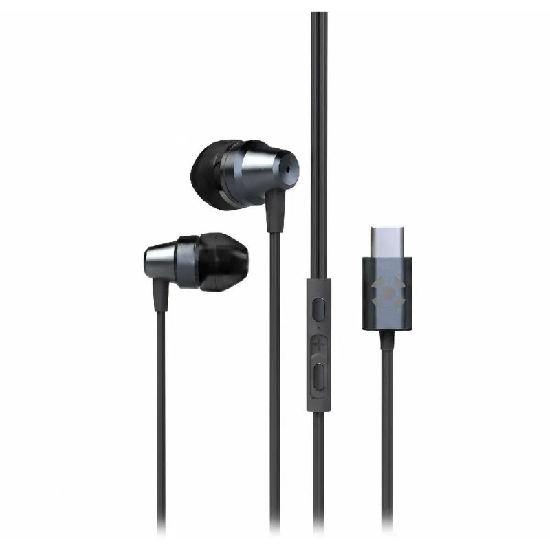 Fone De Ouvido Intra-auricular Fortrek IE210 USB-C Preto 85975