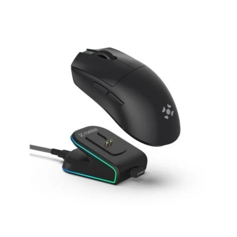 Mouse Wireless com Dock de Carregamento Magnético Fortrek Loyal Preto [F002]