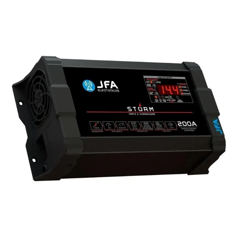 Fonte Automotiva Jfa 200 Amperes Automatico Monovolt 220v