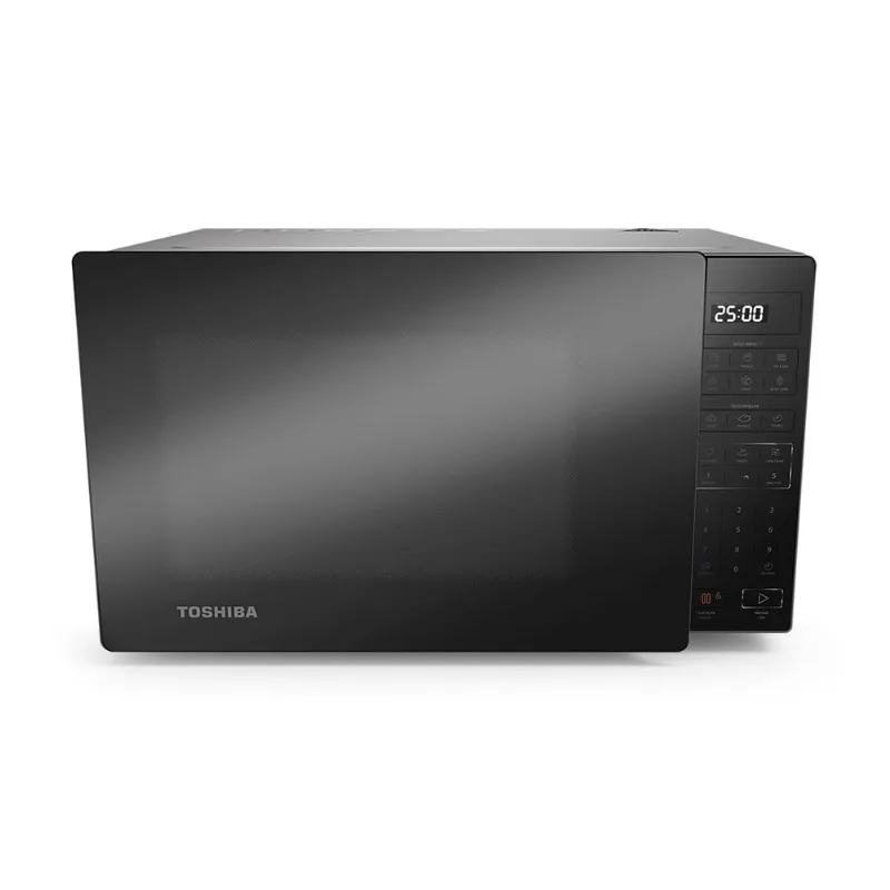 Micro-ondas SmartPlate Cinza com Porta Espelhada 35L Toshiba MM2-EM35PB(GM)- 220v