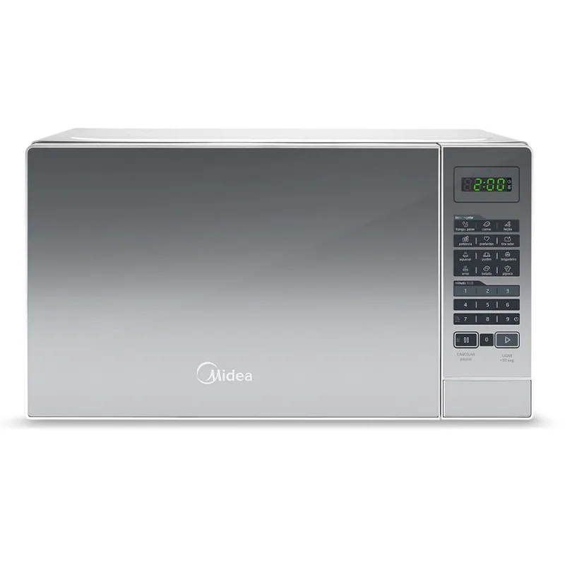Micro-ondas 20L Branco Porta Espelhada Minuto Fácil Midea MRAM22 - 220v