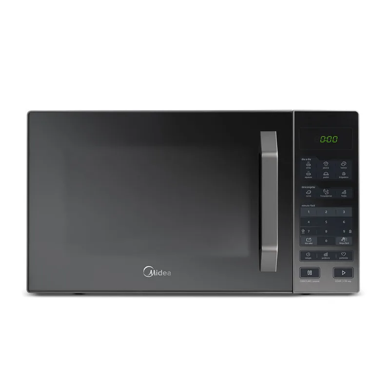 Micro-ondas 27L Prata Porta Espelhada SmartPlate Midea Outlet MXSA27S2_OUT - 220v