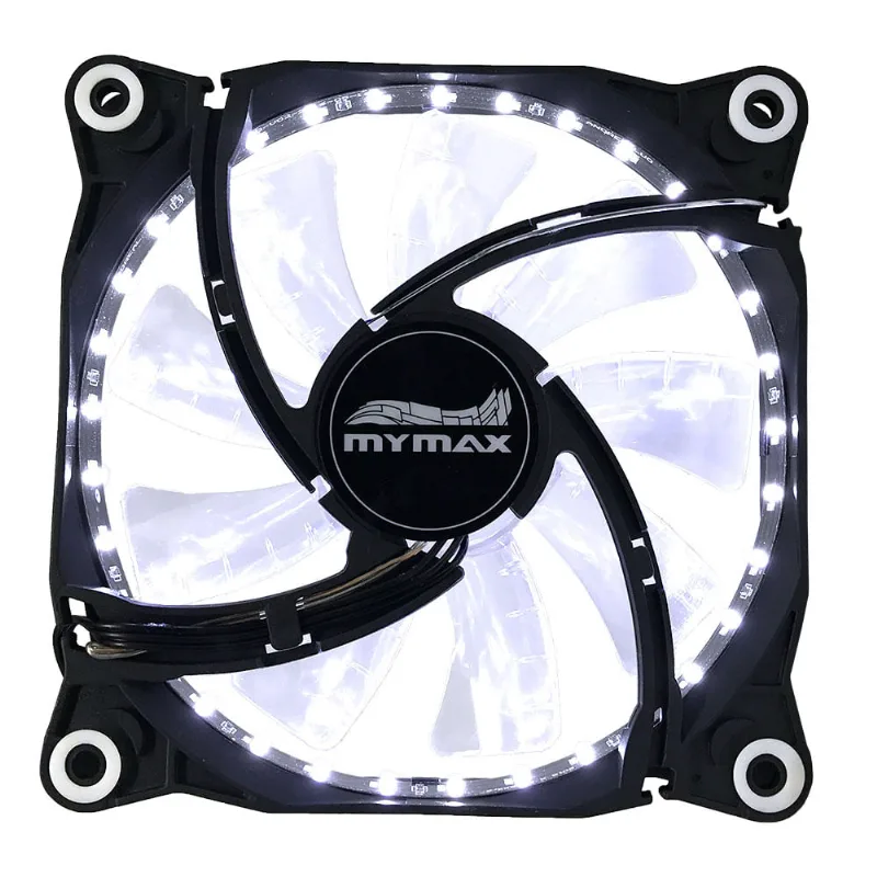 Cooler Fan 120mm Storm Ii - Preto Led Branco - Mymax
