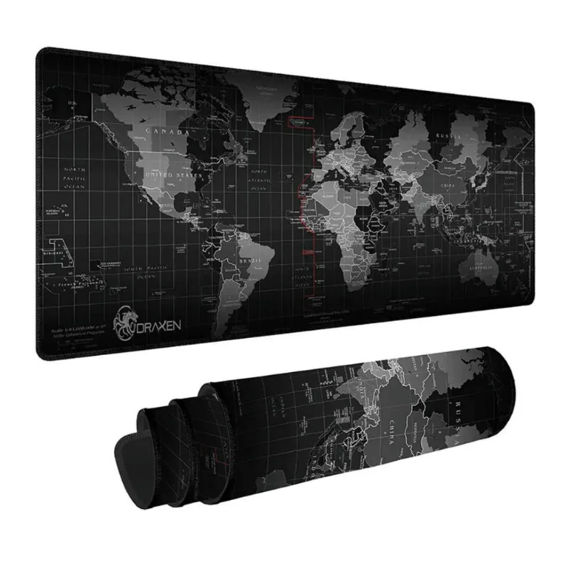 Mouse Pad Gamer Draxen DN44 300x600x2mm Cor Preto Anti-Derrapante