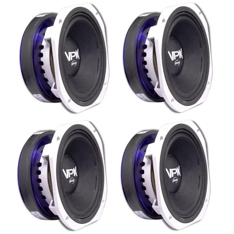 4 Alto Falante 6 Polegadas qvs 250W rms Médio Grave 6 vpk 44 Som Automotivo Som Profissional