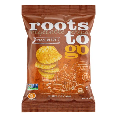Chips De Cará Roots To Go Pacote 45g - ROOTS TO GO - Mercearia