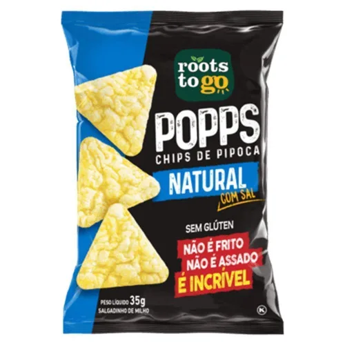 Salg Roots To Go Popps Natural 35g - ROOTS TO GO - Mercearia