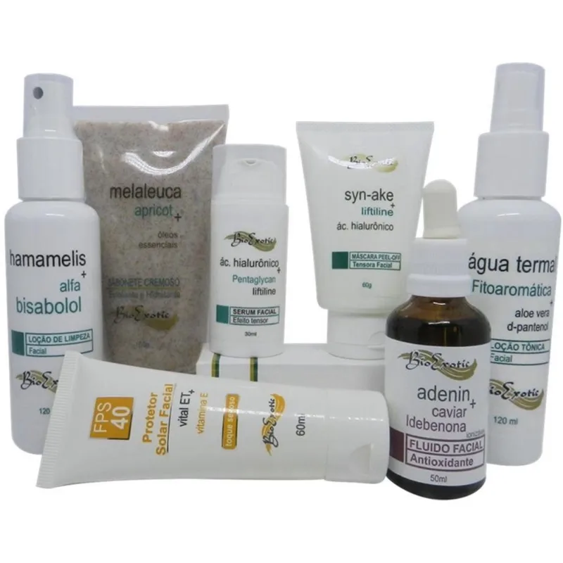 Kit Facial Rejuvenescedor (Anti Rugas) Bioexotic