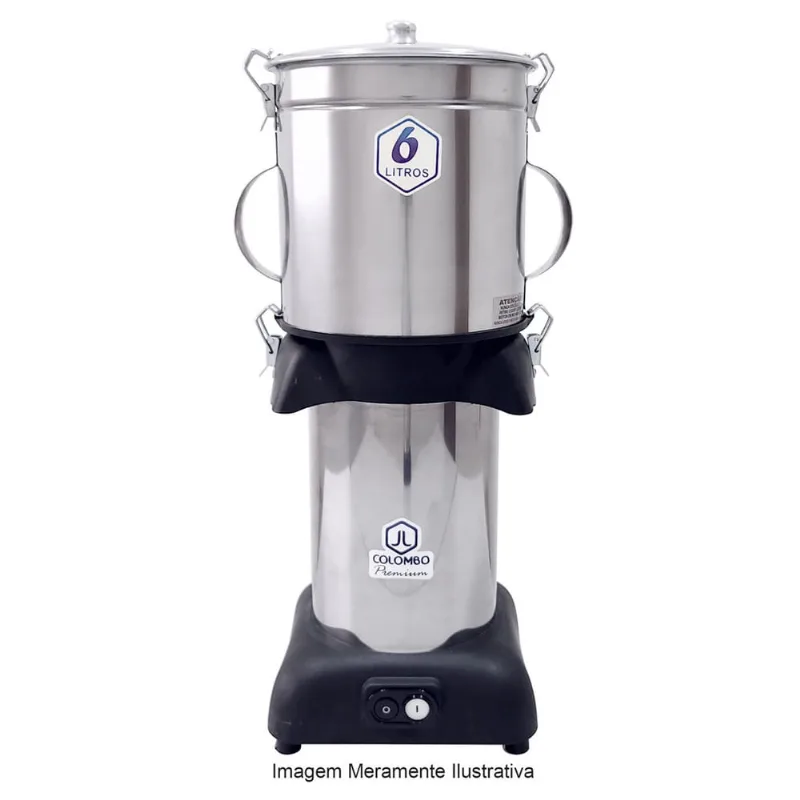 Cortador Processador Industrial De Alto Rendimento 6L 600W Cutter SPL-201 Bivolt