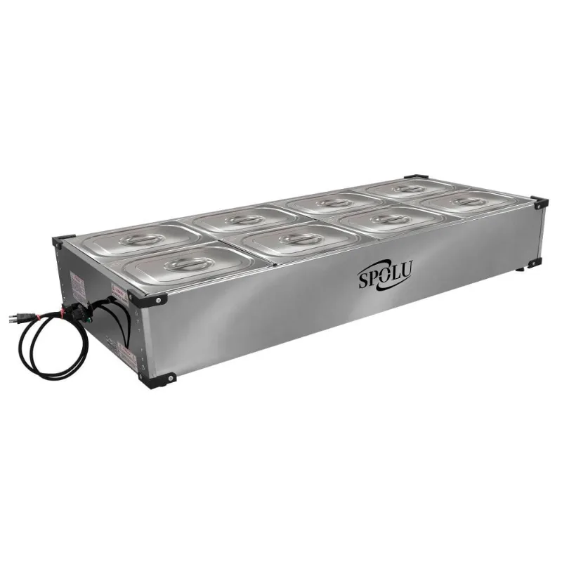 Buffet Térmico de Bancada Spolu 8 Cubas 127V SPL-509BC