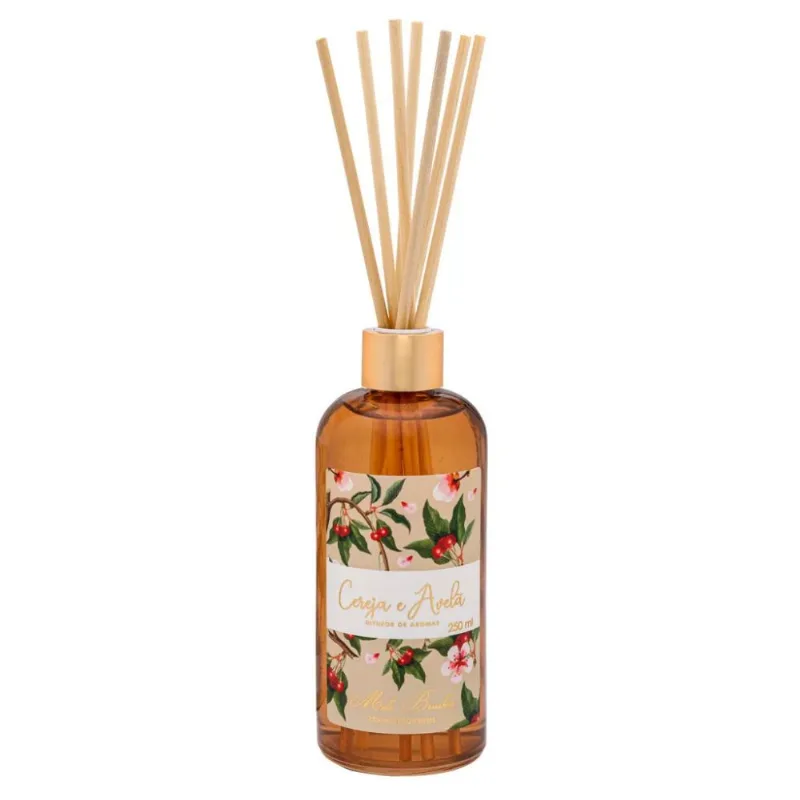 Difusor Mels Brushes Equilíbrio Cereja E Avelã 250ml Difusor Mels Brushes Equilibrio Cereja E Avela 250ml