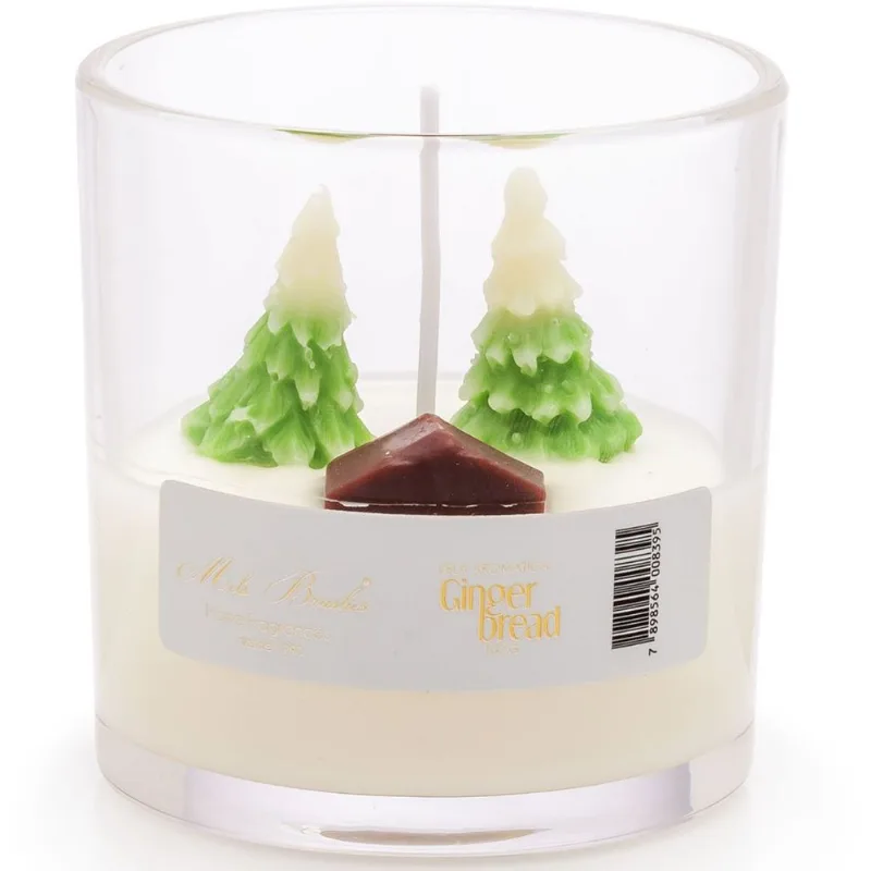 Vela Aromática Perfumada Natalina 100g Mels Brushes Ginger Bread