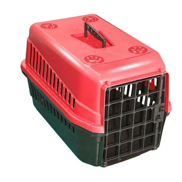 Caixa De Transporte n3 Para Cães E Gatos Grande Vermelha - Não Disponível - Pet Shop