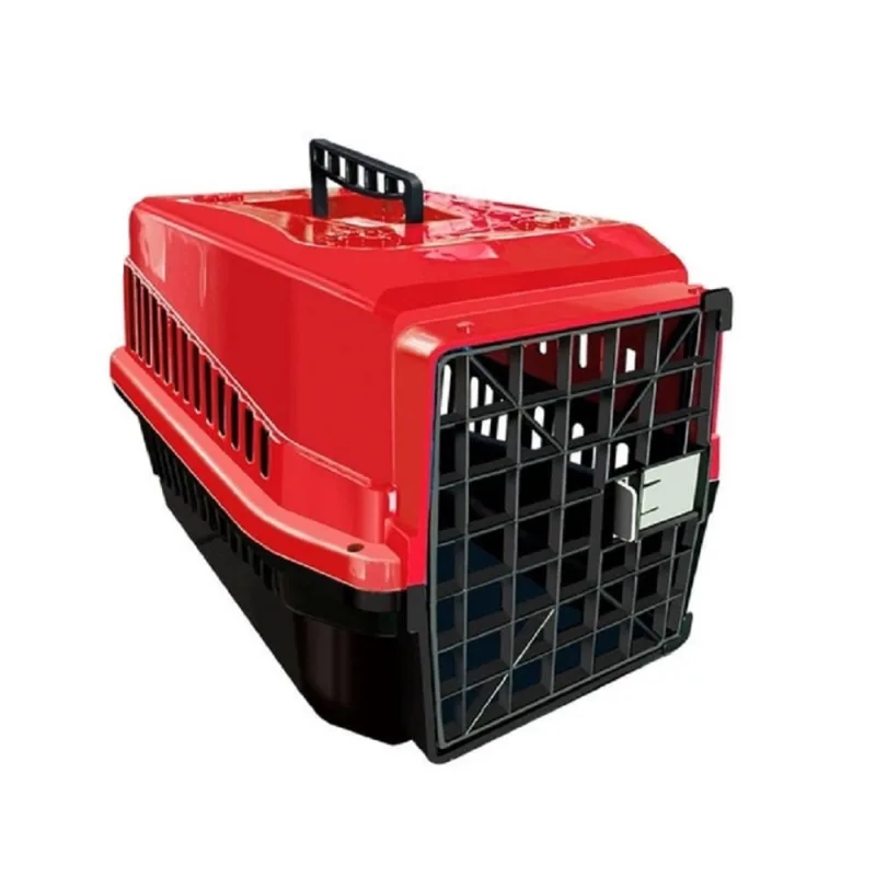 Caixa de Transporte Pet Podyum N1 Cães Gatos Vermelho - Não Disponível - Pet Shop