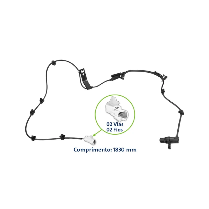 Sensor de ABS Dianteiro Hilux 3.0 SRV 05/ Anxt Direito