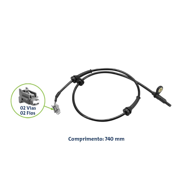 Sensor de ABS Dianteiro Sentra 2.0 16V 07/12 Lado Direito Anxt Direito