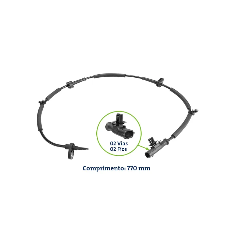 Sensor de ABS Dianteiro Lado Direito e Esquerdo Ecosport 2.0 10/12 Anxt
