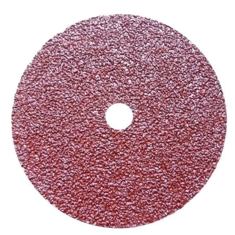 Disco de Lixa em Fibra Diâmetro 115mm Grão 16 Óxido de Alumínio - Vermelho