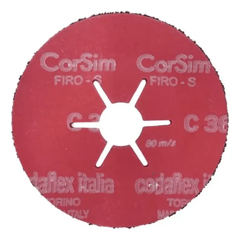 Disco Multicamada Fibra Rosa Diâmetro 178mm ( 7 polegadas ) Grão 16 Carbureto de Silício