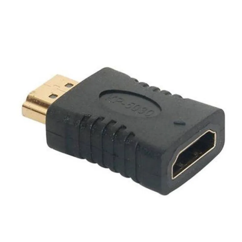 Mini Adaptador Extensor Hdmi M X Hdmi F Dourado